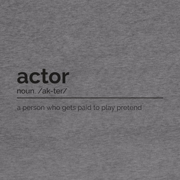 dictionary definition of actor by VFStore